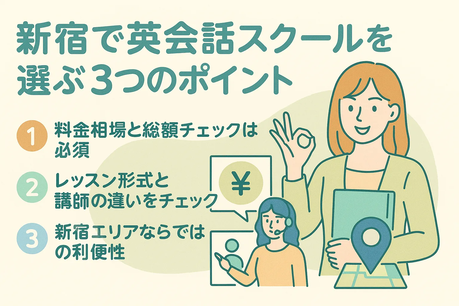 新宿で英会話スクールを選ぶポイント
