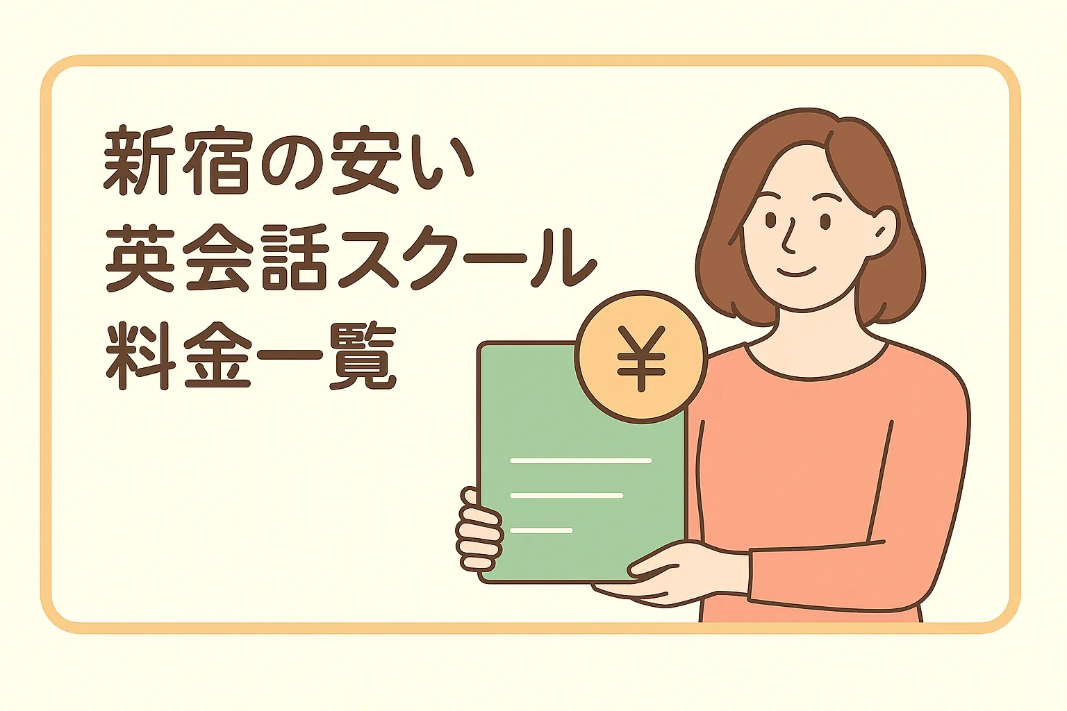 新宿の安い英会話スクール料金一覧表