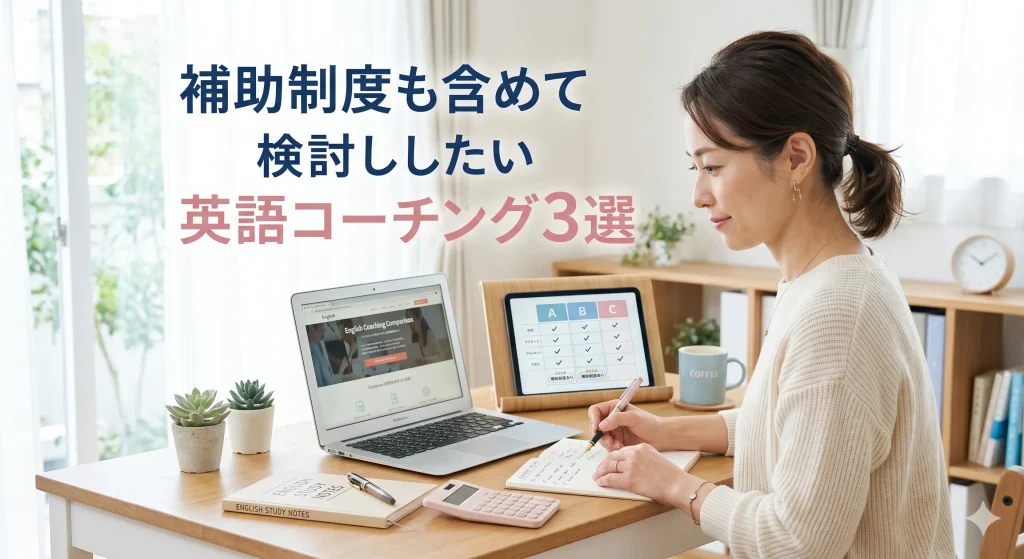 補助制度も含めて検討したい英語コーチング3選