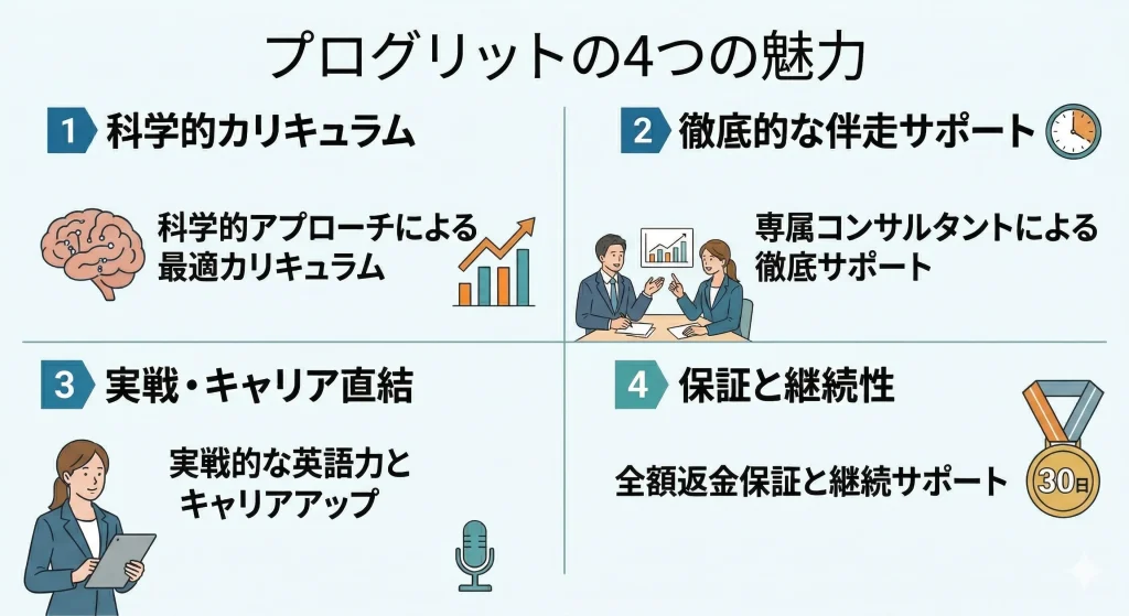PROGRIT（プログリット）の4つの魅力