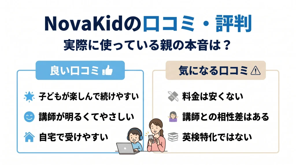 NovaKidの口コミ・評判｜実際に使っている親の本音は？