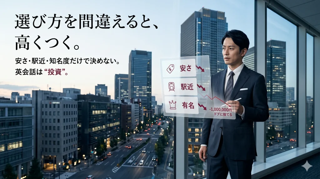 なぜ大手町のビジネスマンは、英会話スクール選びで「100万円」をドブに捨てるのか?