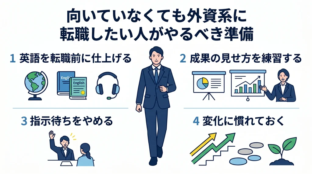 向いていなくても外資系に転職したい人がやるべき準備
