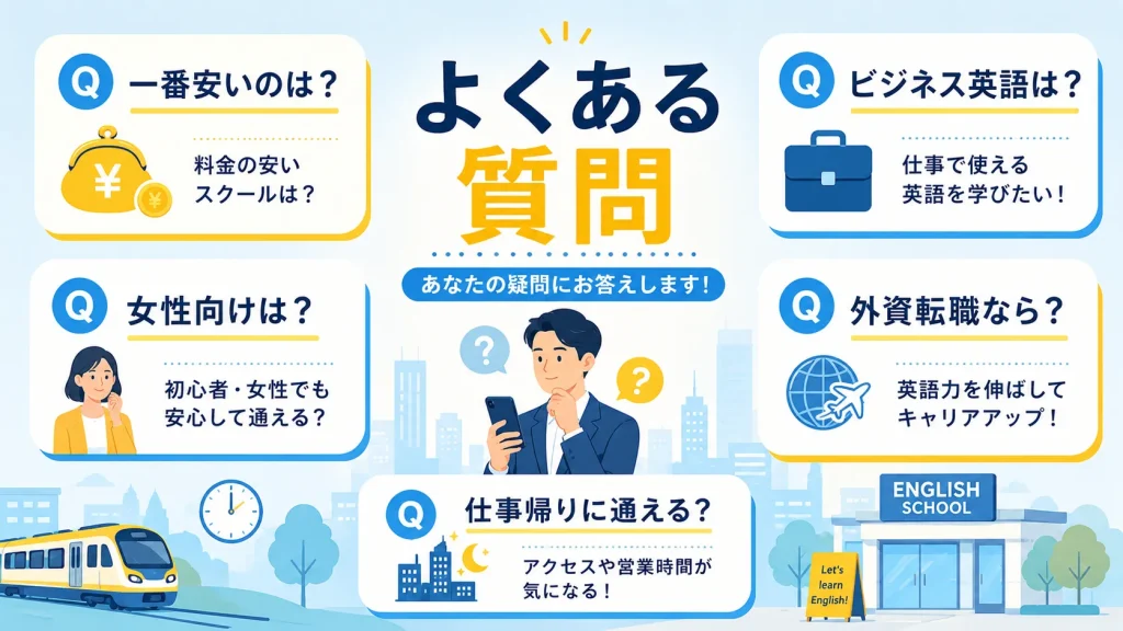 日本橋の英会話スクールのQ&A