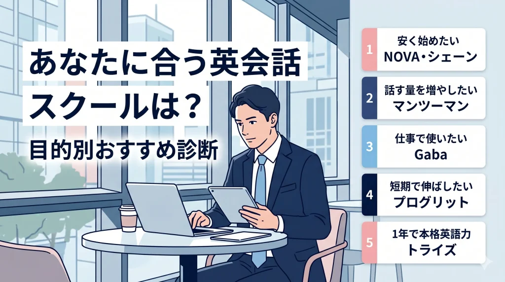 目的別に選ぶ恵比寿の英会話スクールおすすめ診断