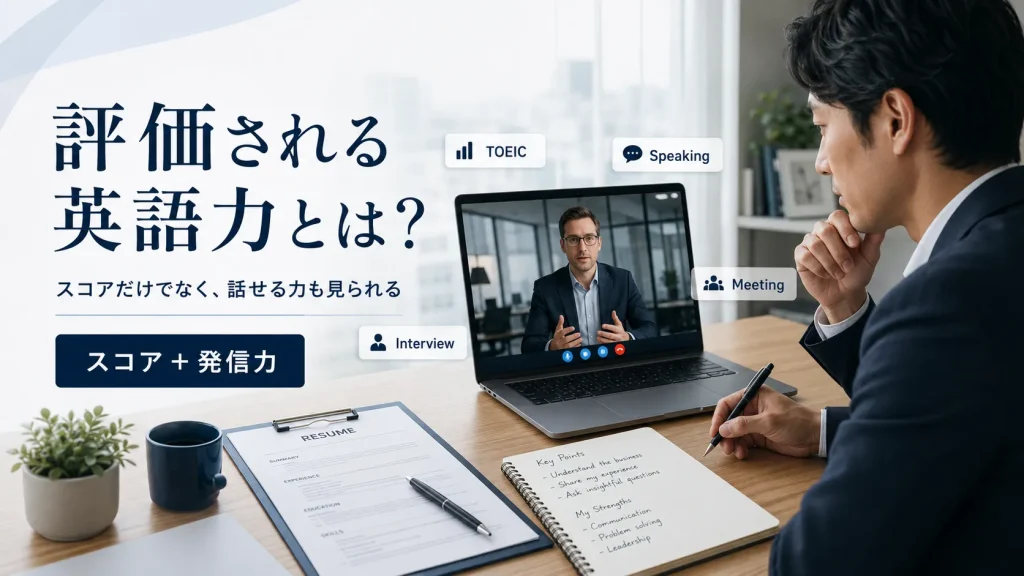 外資採用目線で見る|評価されやすいのはどちらの英語力か