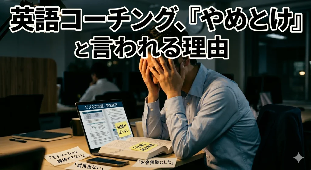 英語コーチングで失敗・後悔するパターン