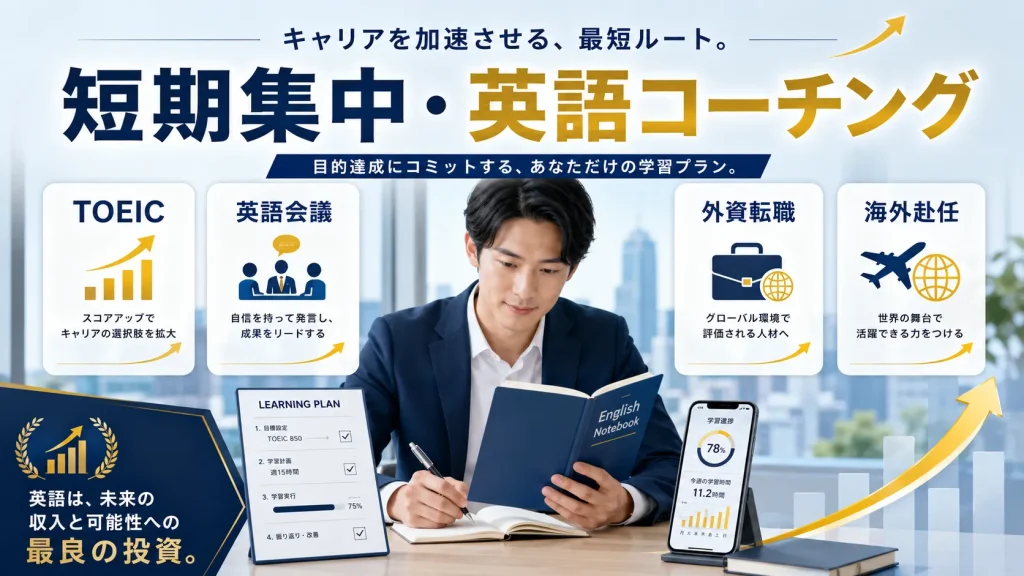 日本橋の短期集中・英語コーチングスクール