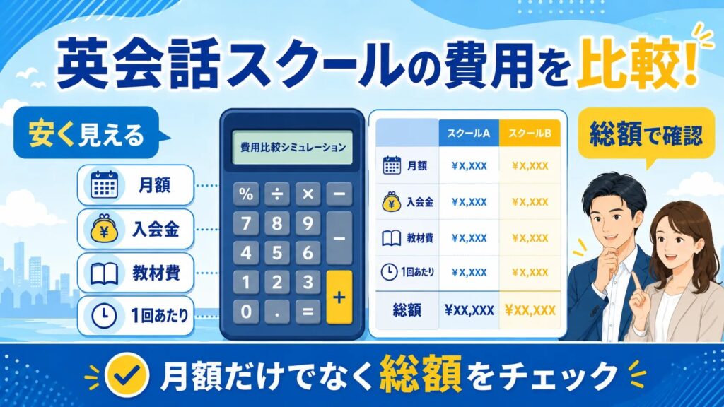 料金で比較|福岡・博多・天神の英会話スクールはどこが安い?